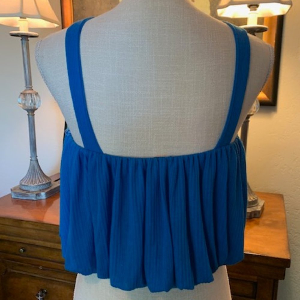 Free People Just a Fling tank - Blue - Size XS - Picture 3 of 9